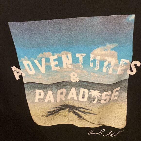 Local motion women black screen tee- Adventures & Paradise - size XL - Picture 4 of 5